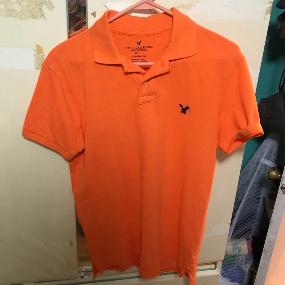 Juniors orange polo shirt
